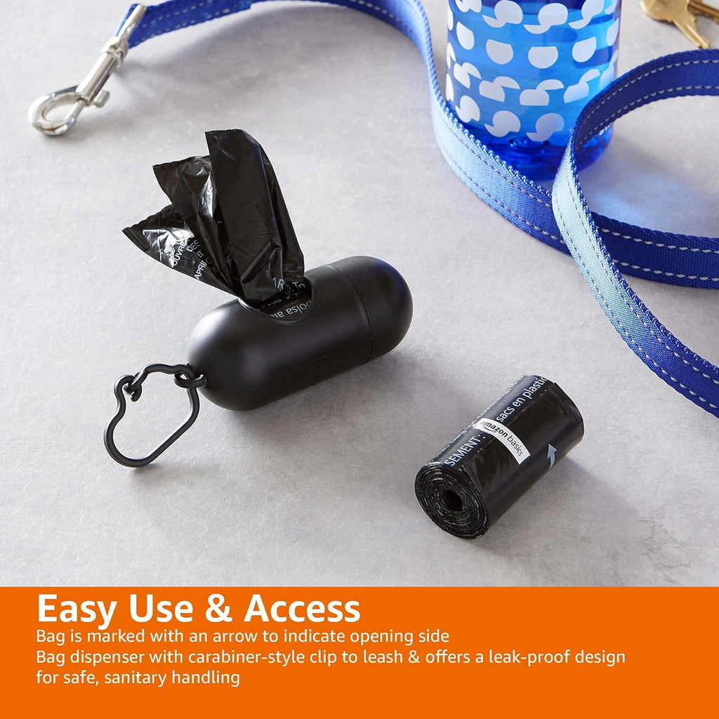 Ultimate Dog Waste Bags with Dispenser & Leash Clip - 300 Unscented Bags (20 Packs of 15)